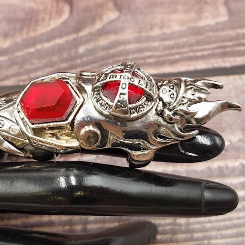 Vongola Steampunk Goth Skull Ring & Skull Bracelet - Picture 3 of 10